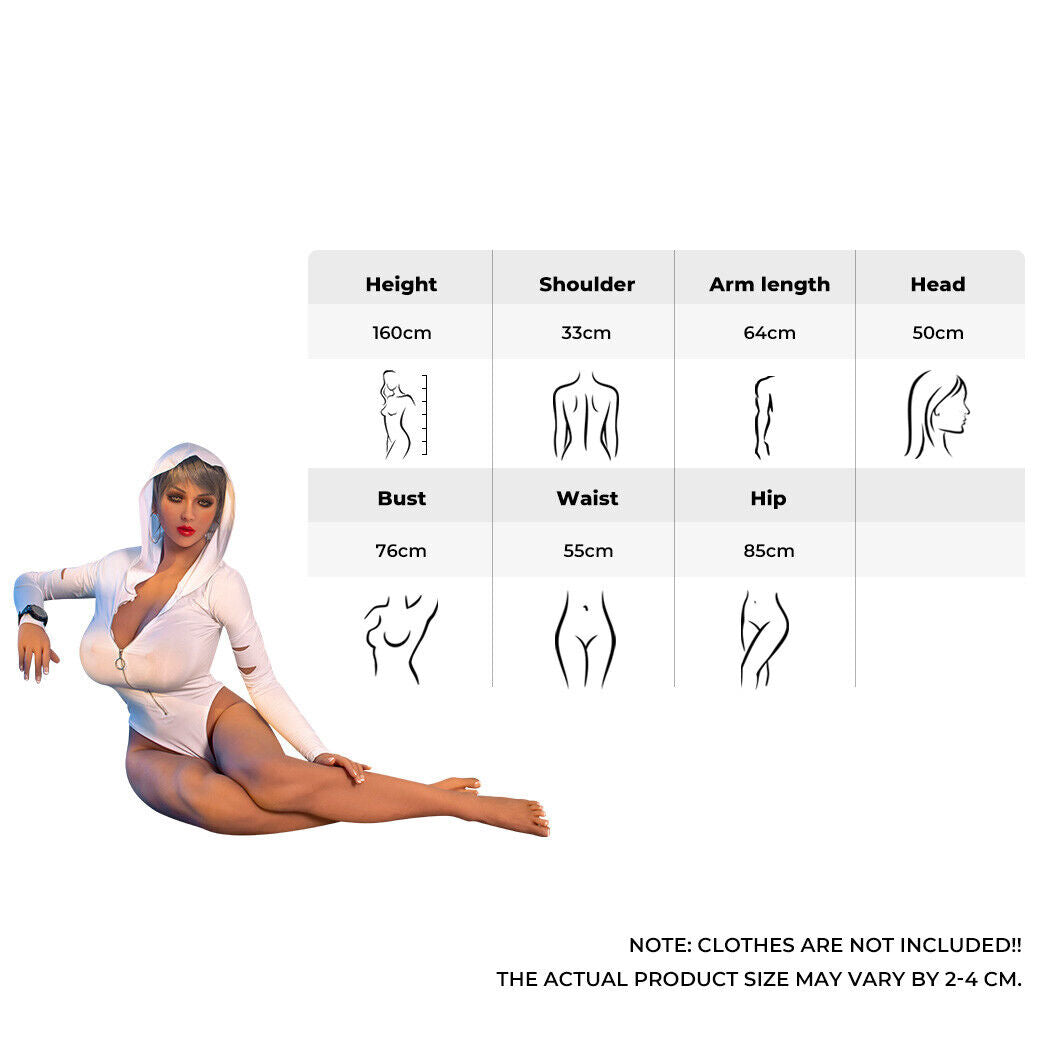 Urway Realistic Sex Doll Silicon Full Body 160cm Adult Sexy Toy Beauty's Allure