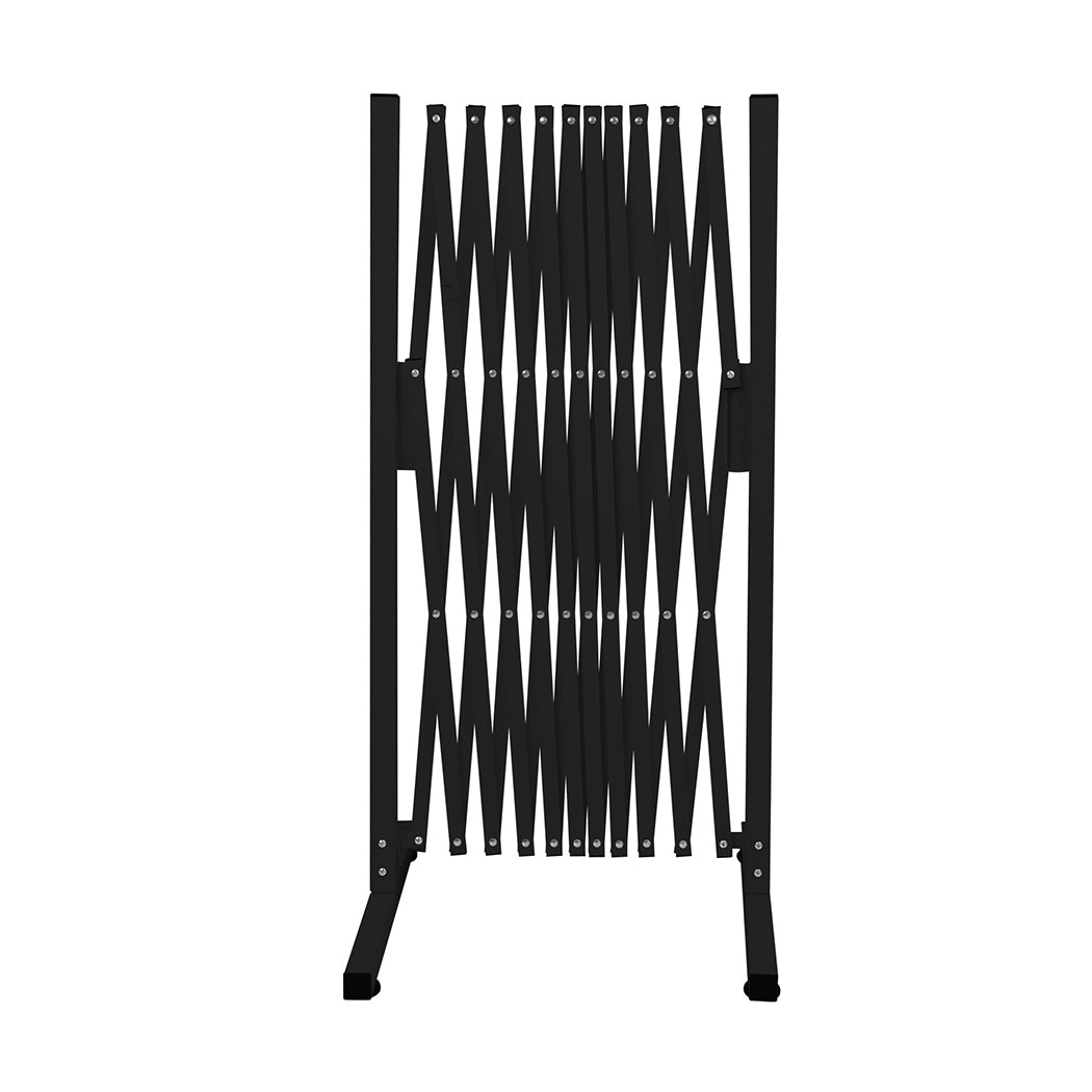 Garden Security Fence Gate Expandable Black-1886651053550735361