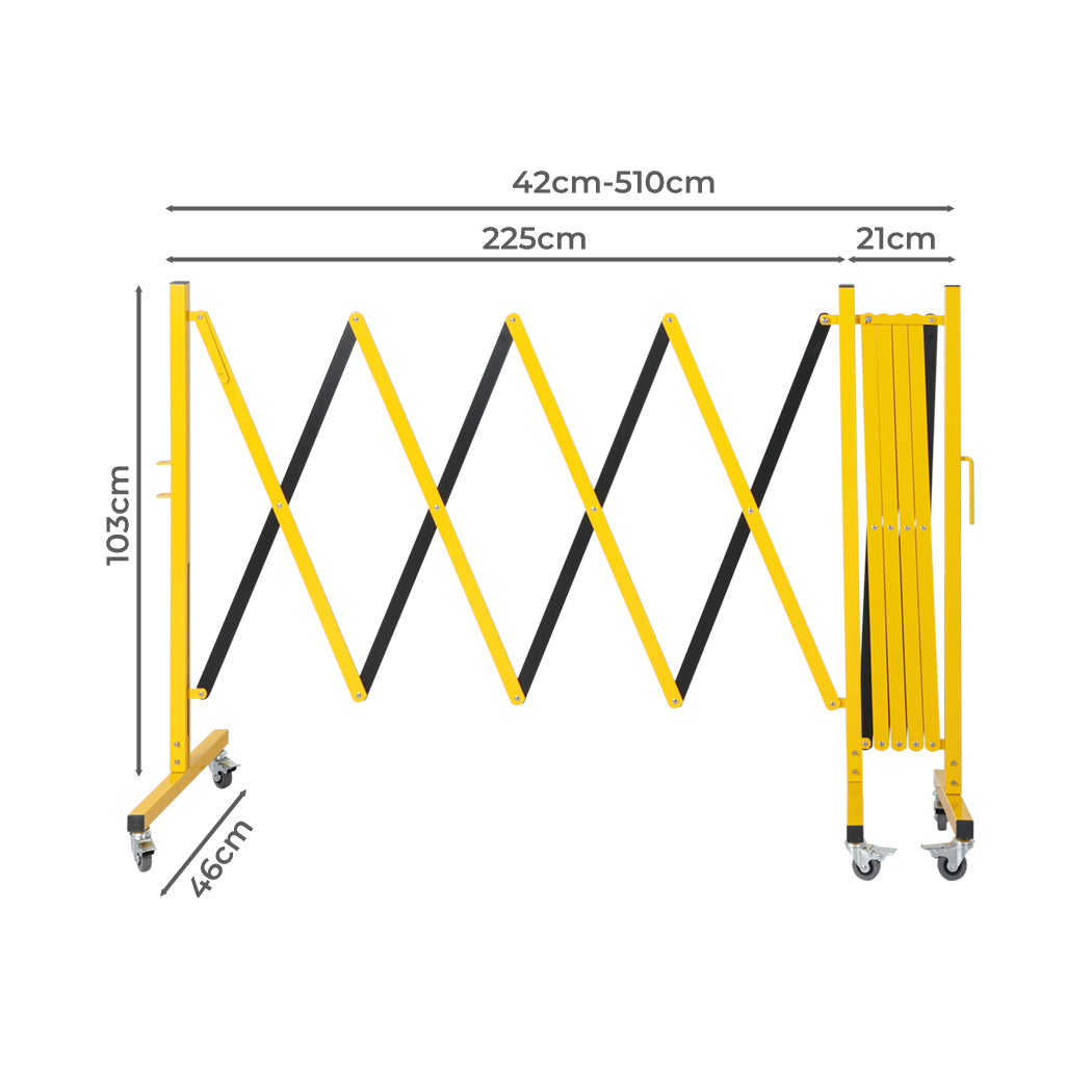 Extendable Garden Gate Mobile Security 16FT-1886651044323266562